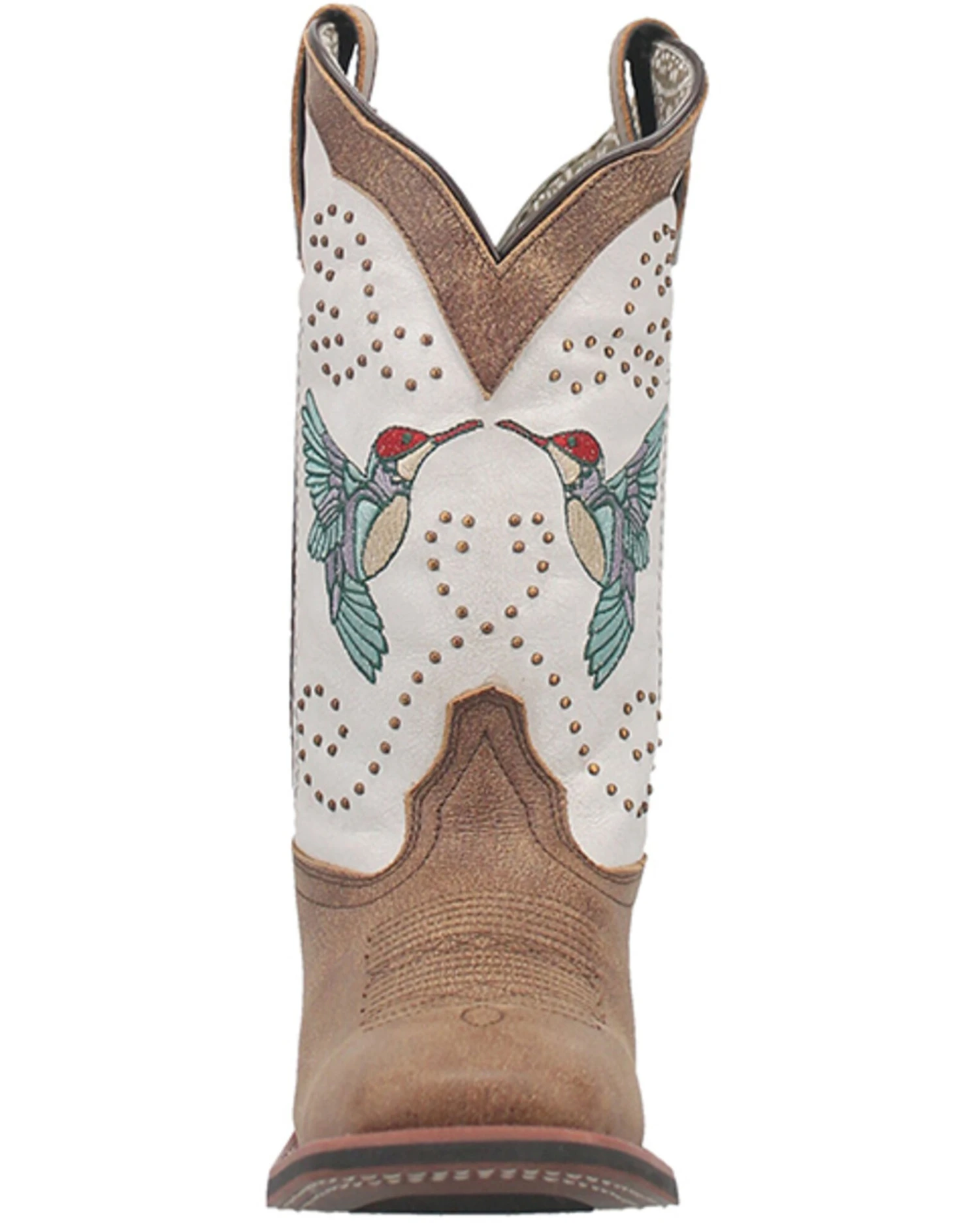 Laredo Women's 11" Hummingbird Embroidered Studded Western Performance Boots - Broad Square Toe 4 Laredo Women's 11" Hummingbird Embroidered Studded Western Performance Boots - Broad Square Toe - Image 4