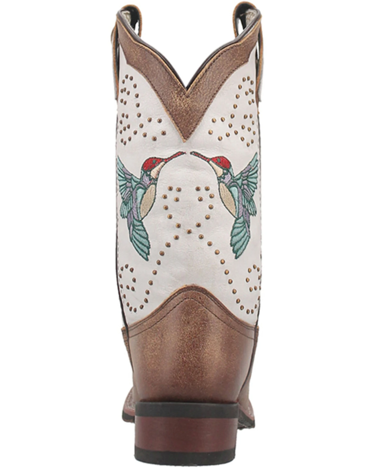Laredo Women's 11" Hummingbird Embroidered Studded Western Performance Boots - Broad Square Toe 5 Laredo Women's 11" Hummingbird Embroidered Studded Western Performance Boots - Broad Square Toe - Image 5
