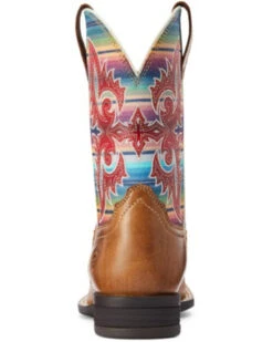 Ariat Girls' Lonestar Shock Shield Serape Stripe Western Boots - Square Toe -EverTrail Boots Sales Store 2000372471 250 P3