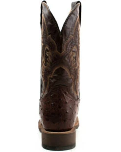 Dan Post Men's Alamosa Hand Ostrich Quill Western Boots - Broad Square Toe -EverTrail Boots Sales Store 2000375987 200 P5