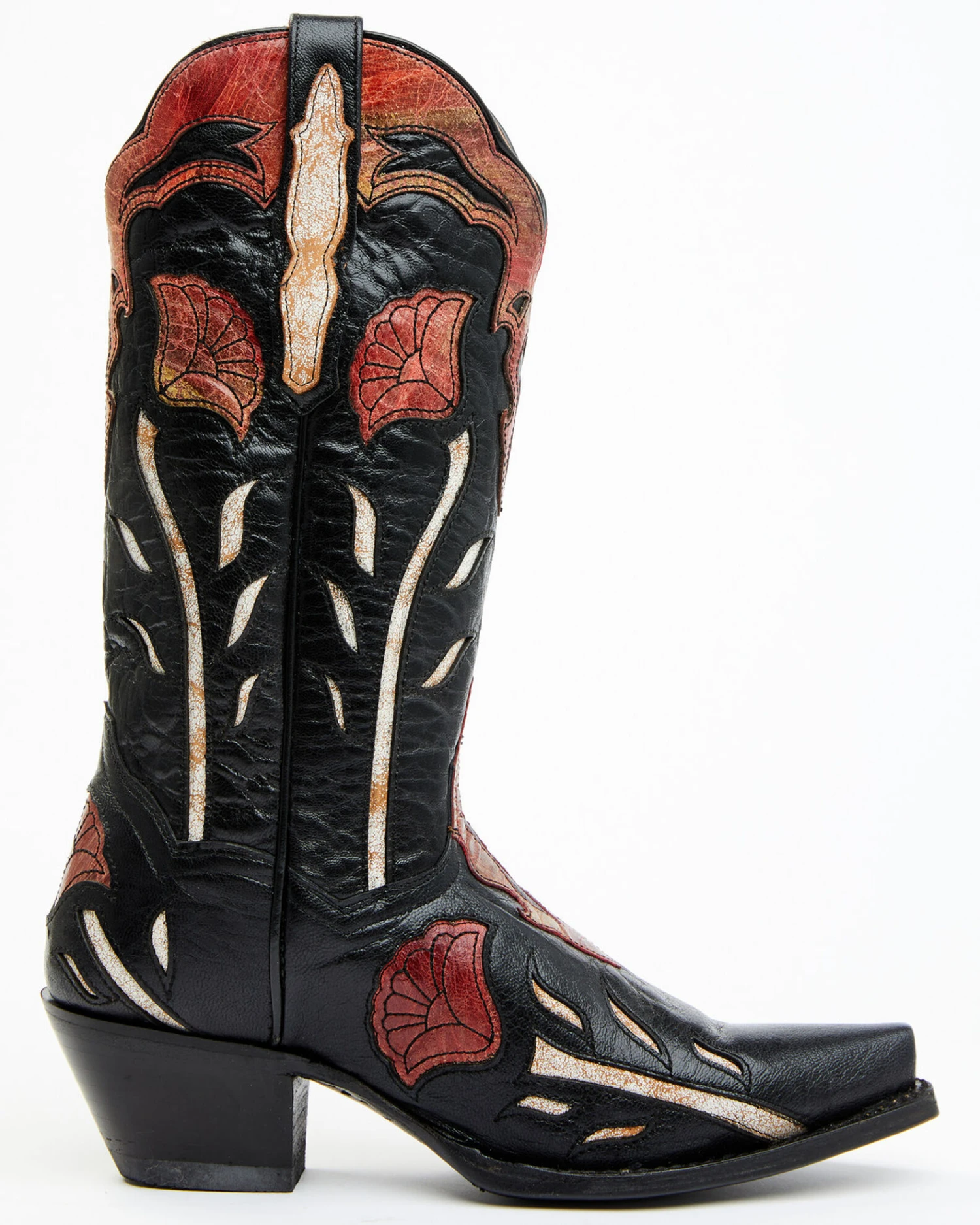 Dan Post Women's Alyssia Floral Leather Tall Western Boots - Snip Toe 2 Dan Post Women's Alyssia Floral Leather Tall Western Boots - Snip Toe - Image 2
