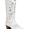 Corral Women's Floral Embroidered Patent Leather Western Boots - Pointed Toe