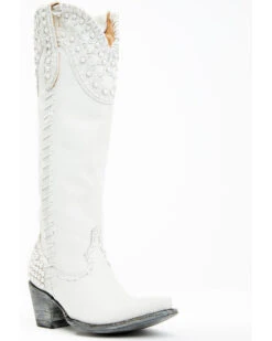 Boot Barn X Double D Women's Exclusive Bridal Pearl Western Bridal Boots - Snip Toe