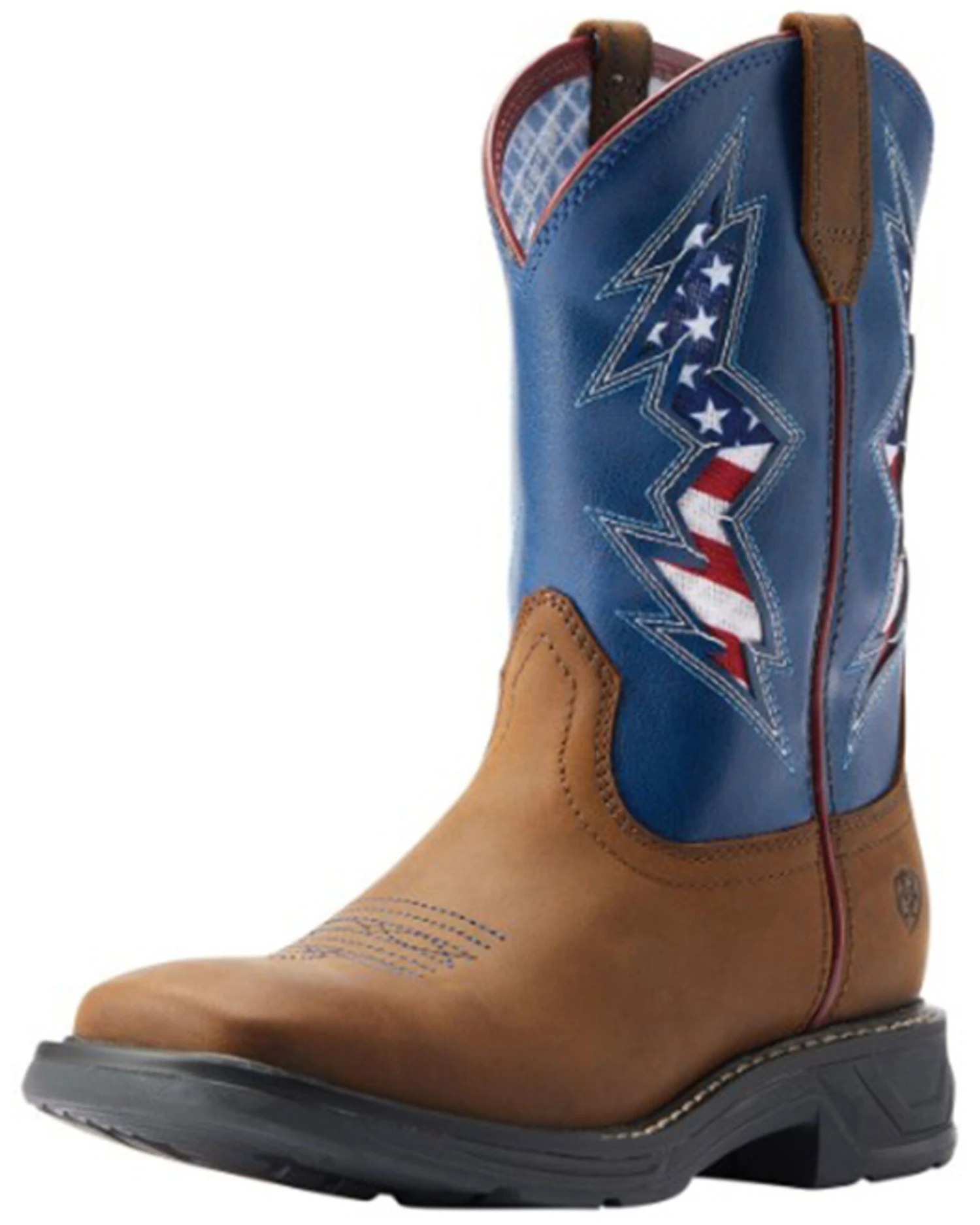 Ariat Boys' Workhog XT VentTEK Bolt Western Boots - Broad Square Toe 1 Ariat Boys' Workhog XT VentTEK Bolt Western Boots - Broad Square Toe