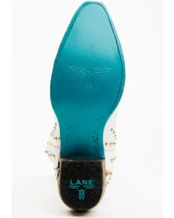 Boot Barn X Lane Women's Exclusive Sparks Fly Satin Pearl Western Bridal Boots - Snip Toe -EverTrail Boots Sales Store 2000385225 100 P7